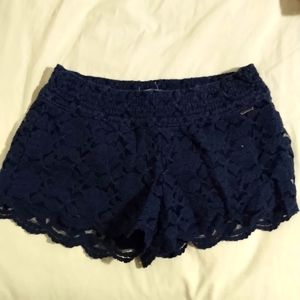 Hollister Blue Lace Shorts